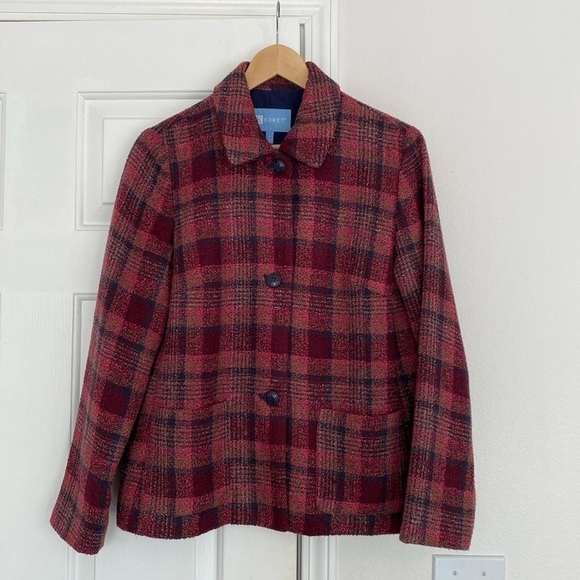 Koret vintage tweed plaid shacket. - Picture 5 of 14